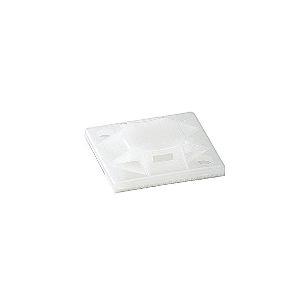 Thomas & Betts CABLE TIE MOUNT BASE, NATURALSCREW #6 MOUNTING, 1" CLASS, PK 100 MPNY-1000S-9-C